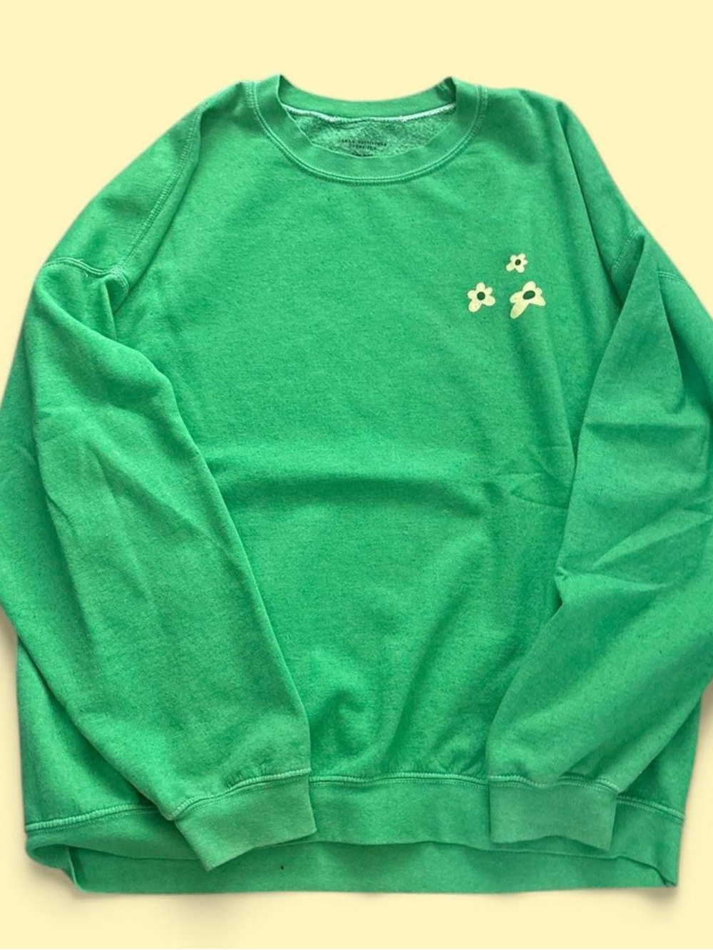 Urban Outfitters Green Oversized Crewneck Sweatshirt